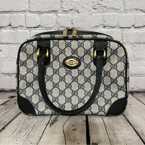 GUCCI Vintage Small Satchel Handbag GG 000-39-0030